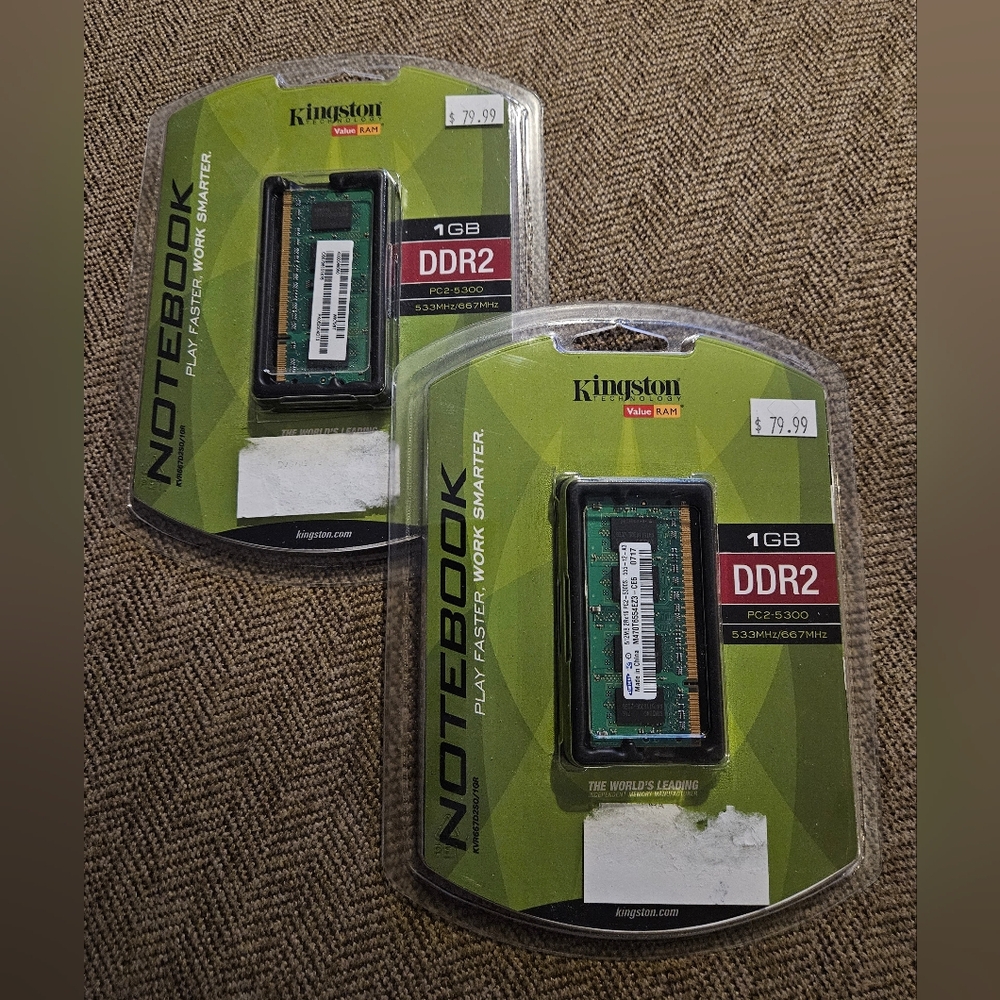 Kingston Green DDR2 1GB Notebook RAM